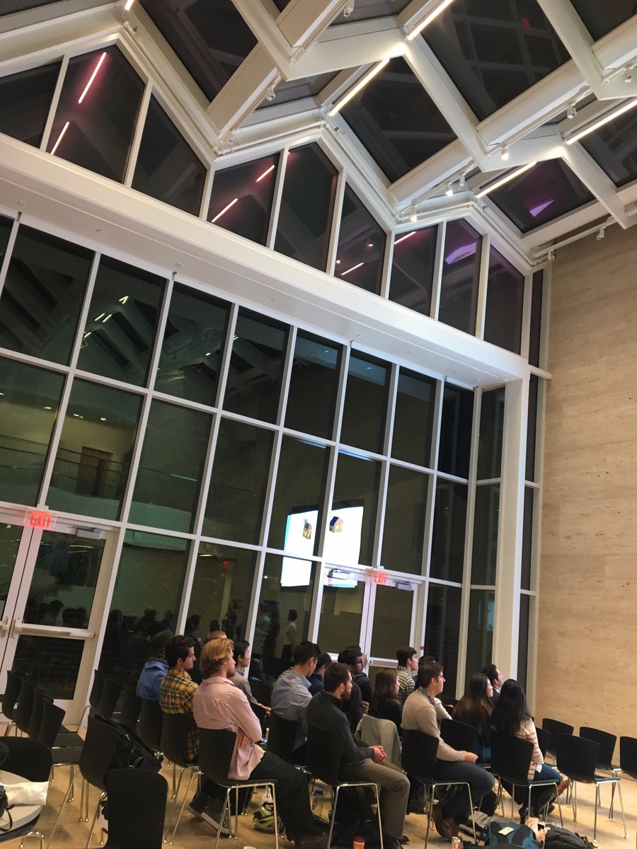 whartonidclub's tweet photo. In our last presentation of the #PennDesignChallenge, we're enjoying the lovely @perryworldhouse space while learning about customer journey mapping @gafroofing @SmartDesign https://t.co/XEcM5TtxBy