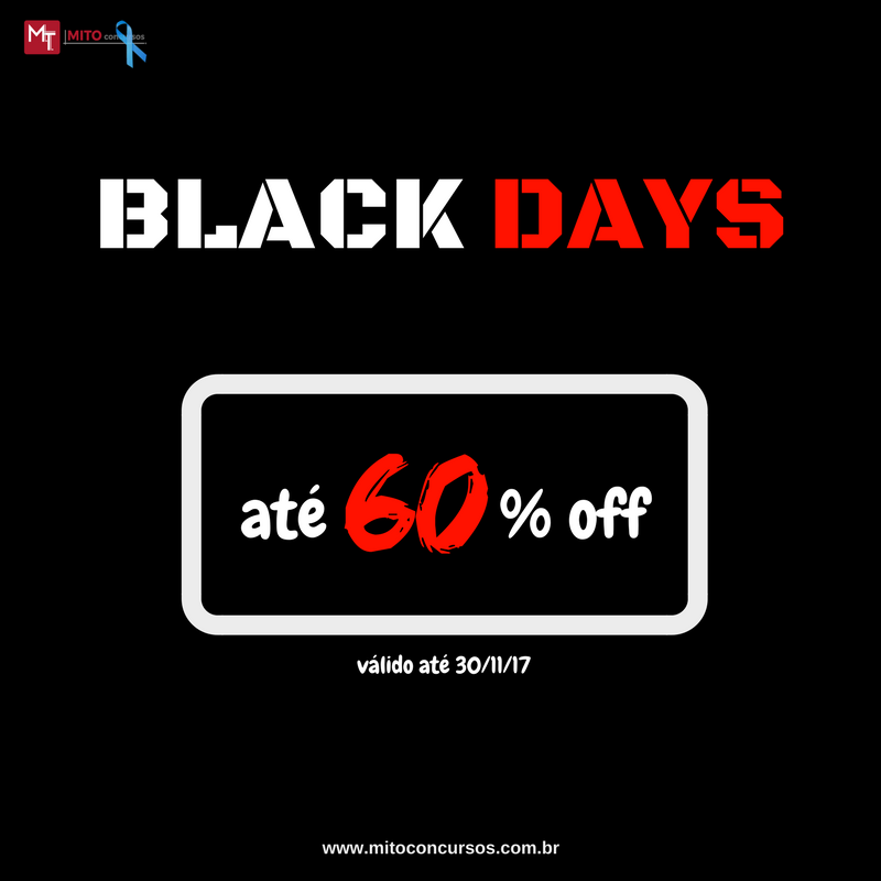 MitoConcursos's tweet photo. BLACK DAYS na MITO Concursos! Aproveite a última chance do ano para adquirir cursos com DESCONTOS IMPERDÍVEIS. Acesse o portal e garanta já o seu: https://t.co/0p5QvxrmNS #MITOConcursos #Vempramito #carreirasfederaismito #blackdaysmito https://t.co/fKIXAjyoea