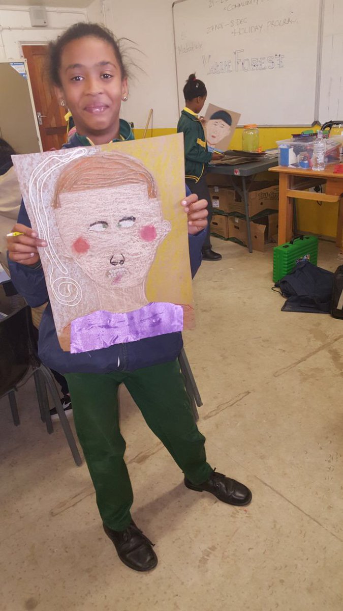 lalelaproject's tweet photo. Grade 4&5 Lalela Learners at Trevor Manuel Primary School in Fisantekraal working on #CommunityExpression, creating portraits symbolic of themselves and their outlook on their community. #LifeChangingArt #ArtsEd
Join our #ClassCampaign at https://t.co/kR1iRPa8j6. https://t.co/7FtFBeVuJx