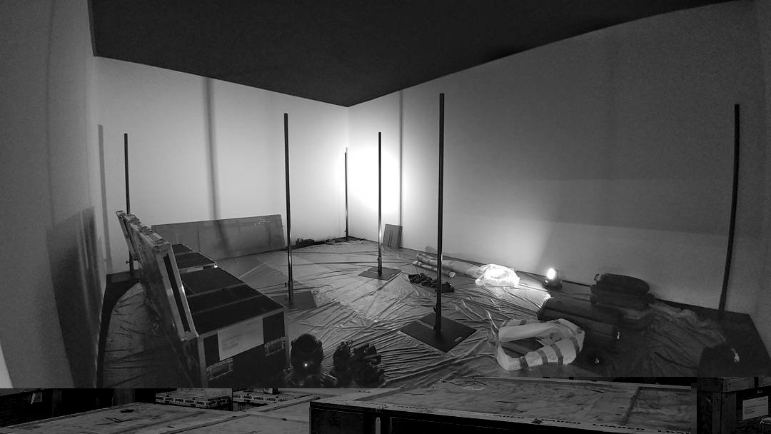 TremensS's tweet photo. Setting up my dark chamber while the rest of the booth is getting ready #shangai #westbund #art #design #fair #laprairie #artofcaviar @ExperiensS https://t.co/uRmr1piX9Z