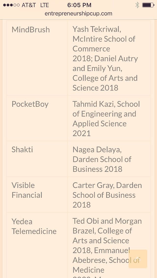 Congrats to the 5 winning Social #Entrepreneurship concepts!!! <a href="/UVaBatten/">UVA Batten School</a>  <a href="/DardenMBA/">Darden School at UVA</a> <a href="/UVAMcIntire/">UVAMcIntire</a>  <a href="/UVAEngineers/">UVA Engineering</a>