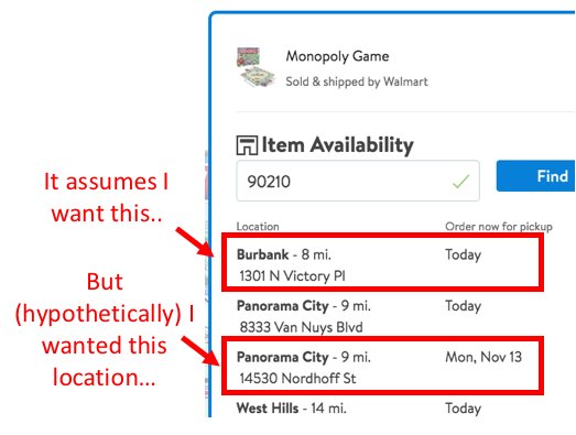 TheEdwinMach's tweet image. Just some feedback for @Walmart on how to reduce friction when ordering online to pick-up... In this example, i want to pick up the item at a particular store, but it forces me the first option (unable to select the other ones)...