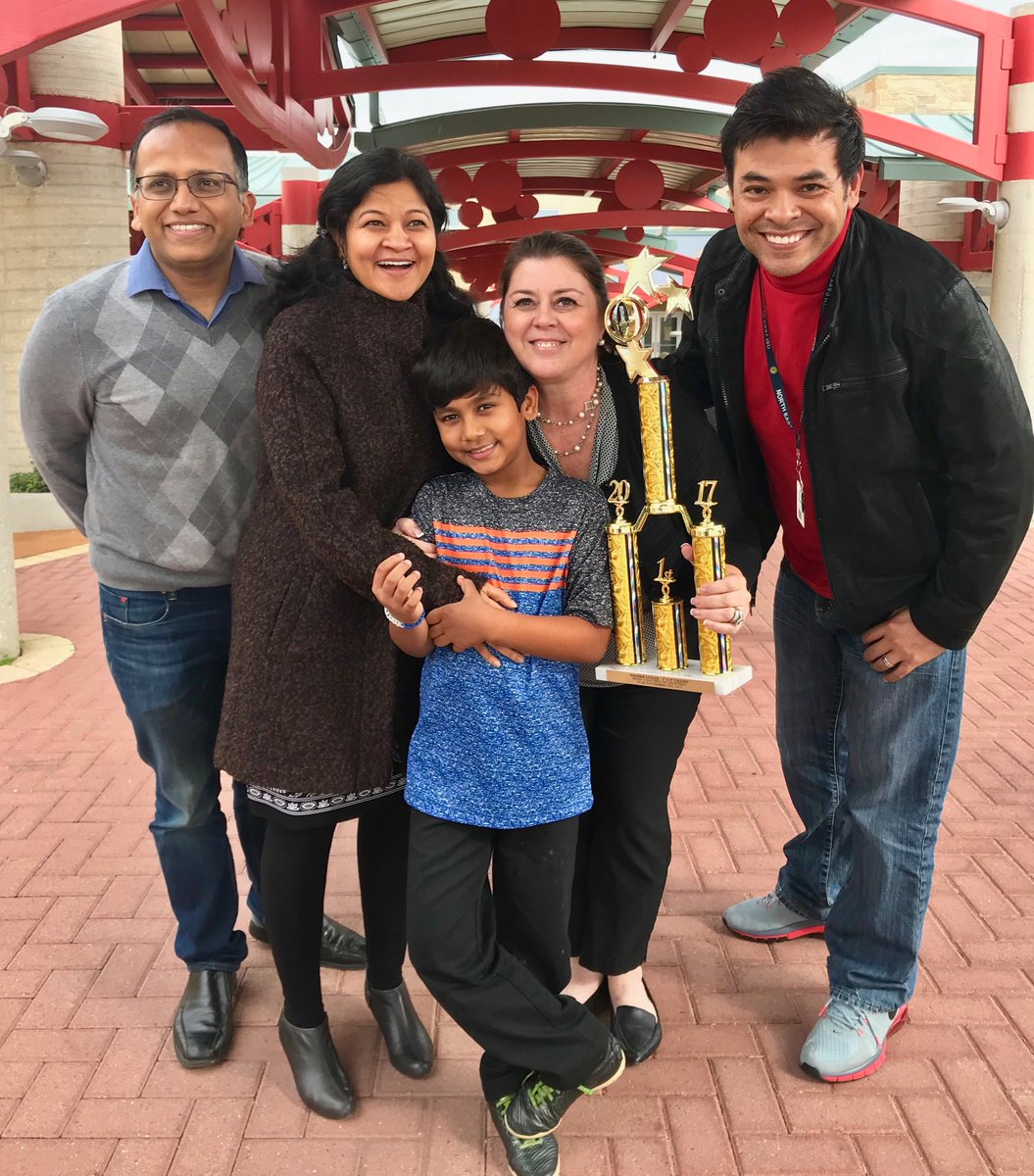 Oh just spending time with the DISTRICT Spanish Spelling Bee Winner! SO proud #Broncopride