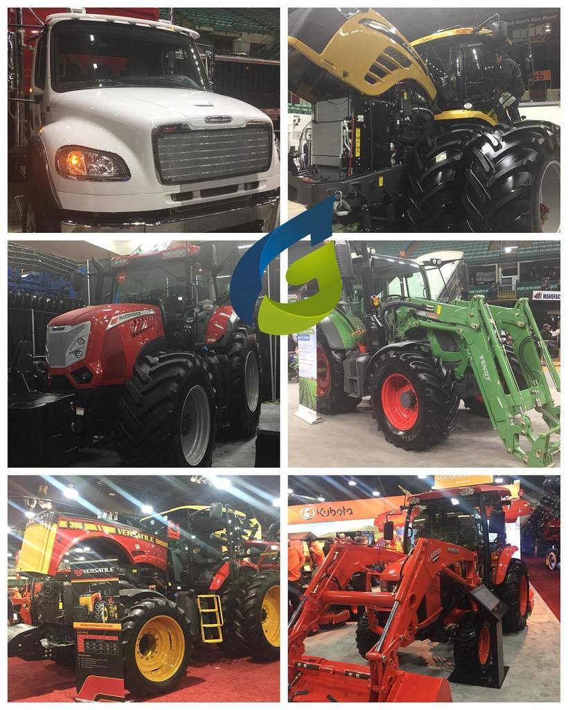 GCLDiesel's tweet photo. What do all of these have in Common? All have some Bosch components that are available at GCL #boschdiesel #gcldiesel #agritrade2017 #cdnag https://t.co/g1JuN112oW
