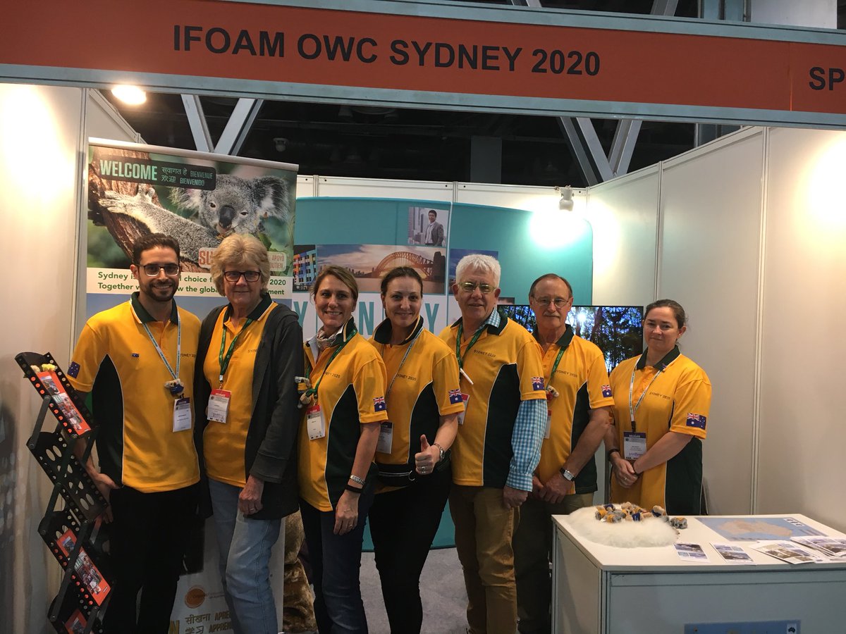 SydneyIFOAM2020's tweet photo. Meet Team Australia on the final day of @owc_India 2017 at Stand AP 107, Hall 6! @IFOAMorganic #organic #ifoam #SydneyIFOAM2020 https://t.co/vv78CWzbZJ