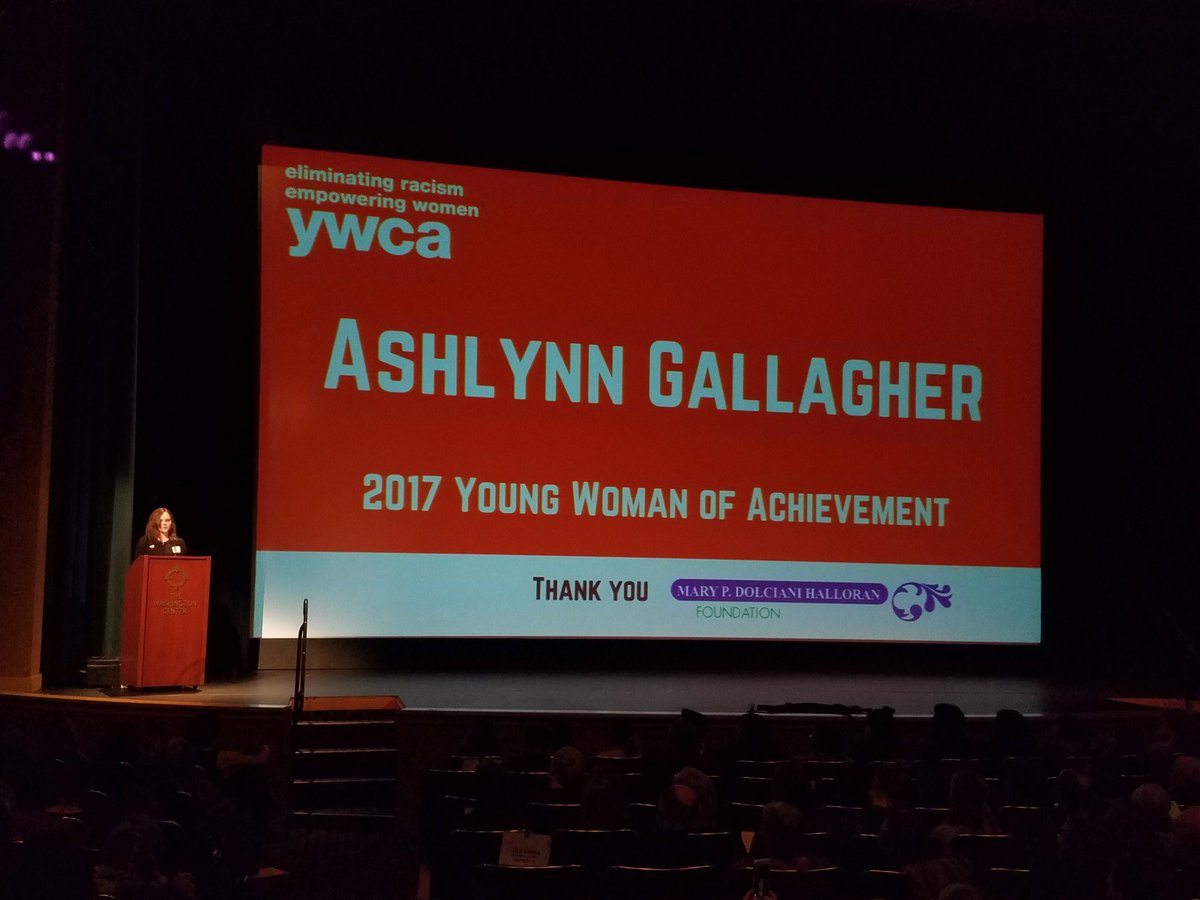 YWCA_Of_Olympia's tweet photo. Young #WOA2017 Ashlynn Gallagher "STEM does not need to be dominated by race or gender" YES!! #StandAgainstRacism https://t.co/yaEgI0OHnw