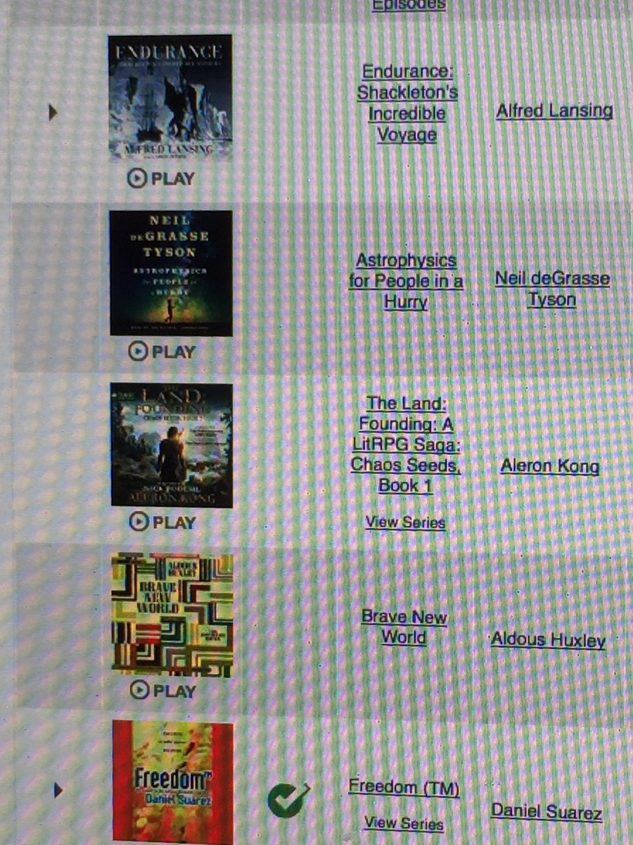 MichelleMurray's tweet image. #audibleshelfie I'm more of business or self-development reader, but I do enjoy a well-done novel.