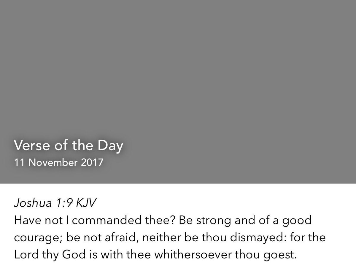 ShowGlazzer's tweet photo. Joshua 1:9 KJV
Have not I commanded thee? Be strong and of a good courage; be not afraid,... https://t.co/lRckQeLpTT https://t.co/VE5HdrOtkU