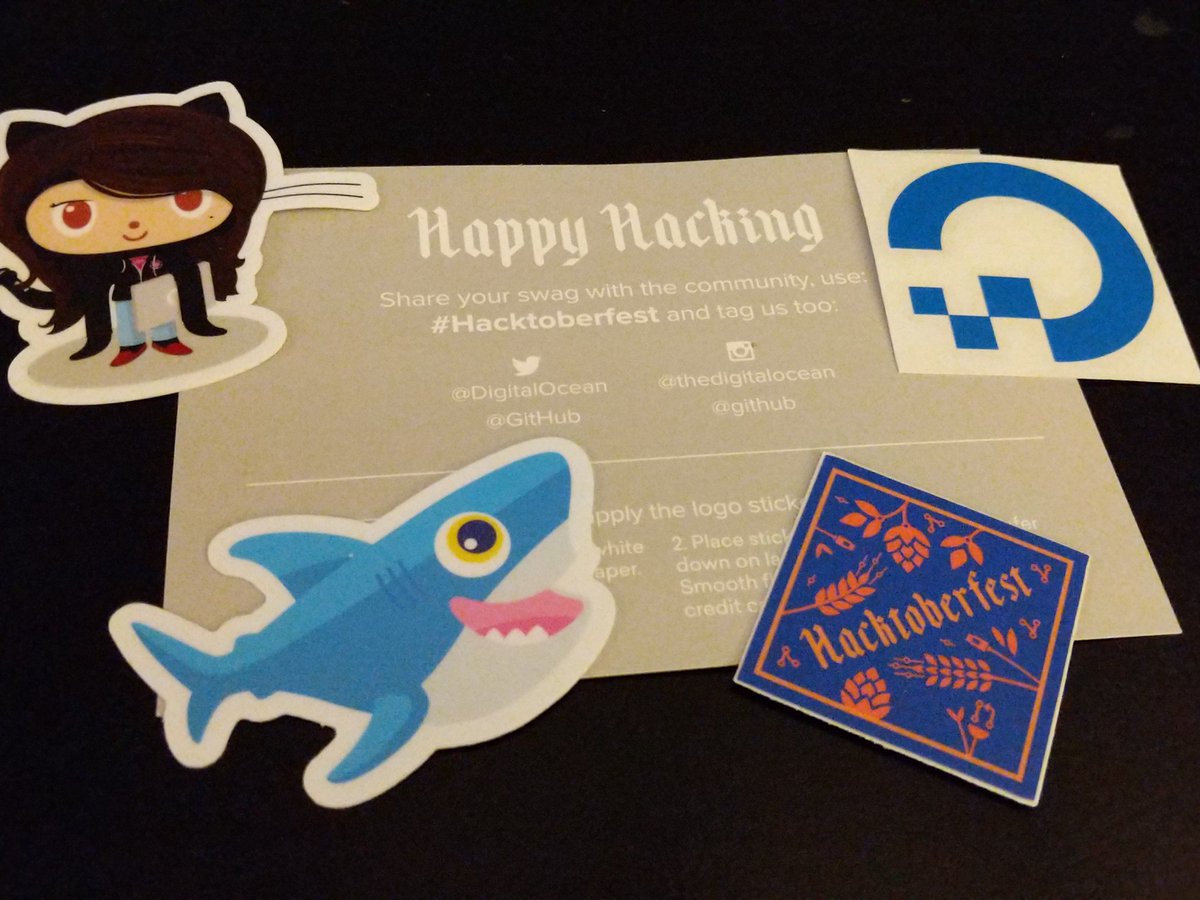 jwhaley58's tweet photo. Participated in Hacktoberfest this year! It really encouraged me to get started contributing to open source. Thanks @digitalocean @github! https://t.co/nM0zIVL9Nj