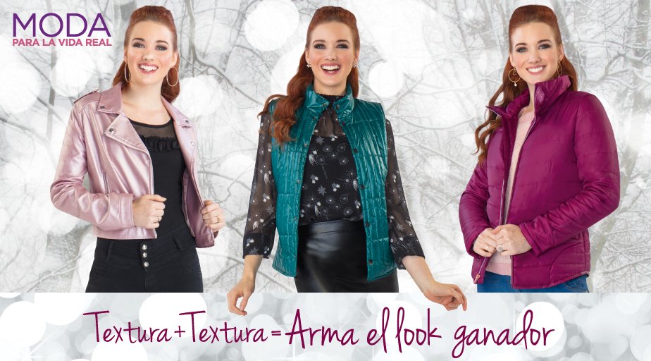 Suburbia_Mexico's tweet photo. #ViveCalientito combinando varias texturas en tu look como toda una experta. https://t.co/xVybmfKh54 #ModaParaLaVidaReal https://t.co/2vUaevWLT4