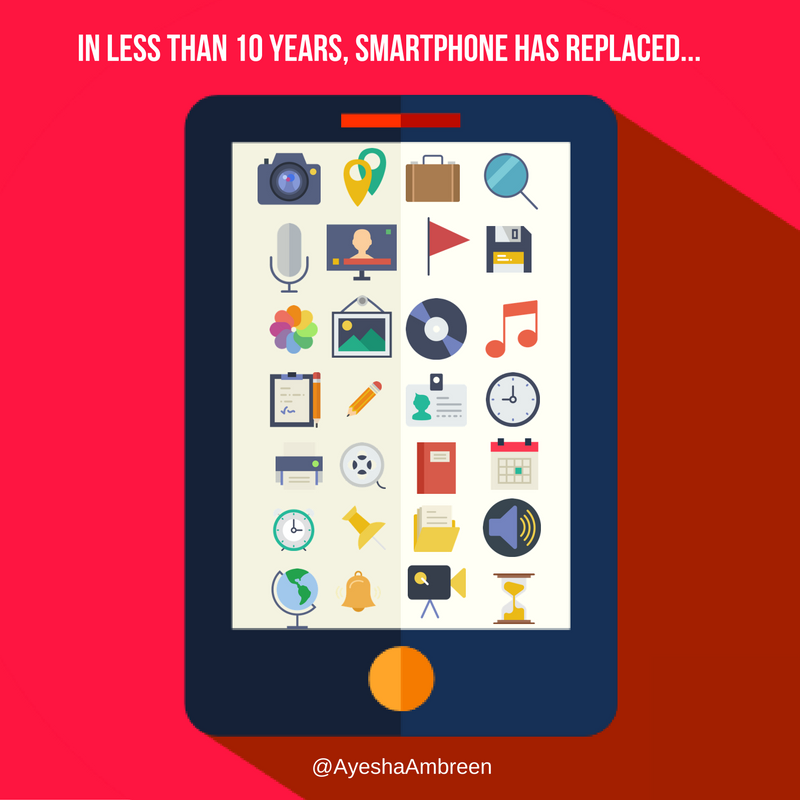 larrykim's tweet photo. In 10 years, #smartphone has replaced
🎥Camera
🔦Flashlight
📻Radio
📬Mailbox
🚩Map
☎Landline
⏰Clock
📒Books
📆Calendar
📰Newspaper
.
.
What else? 🤔 https://t.co/f9E5lSjWBx