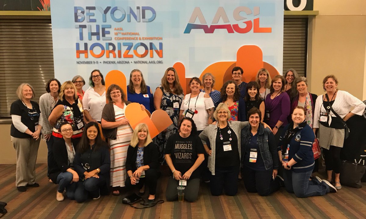 Another picture our wonderful TLs & Paras from California #aasl17 #tlchat