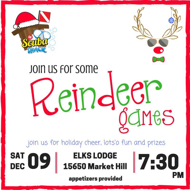 SAScubaShack's tweet photo. Get creative with your reindeer outfit for a chance to win a prize! https://t.co/oaxu4ktcdQ