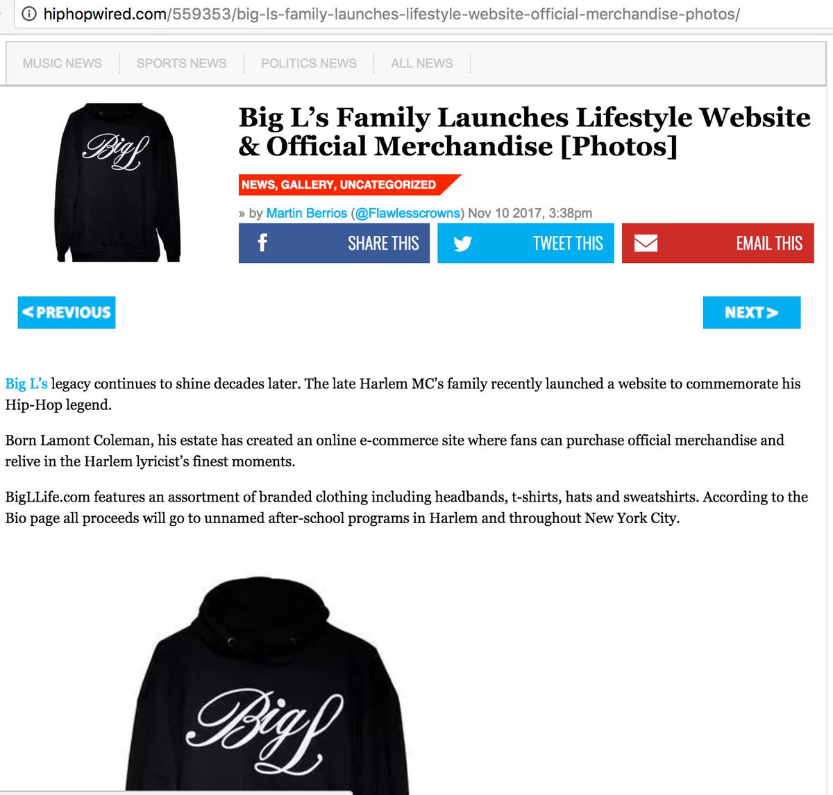 BigLlifeMerch's tweet photo. #Respect @HipHopWired https://t.co/5cVeKe4ARl https://t.co/CsBBrsneMz