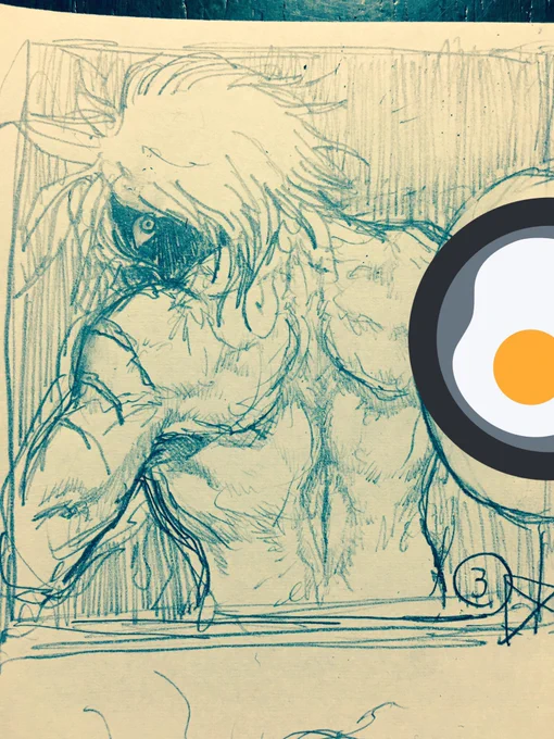 過去絵:狼男のやつ 