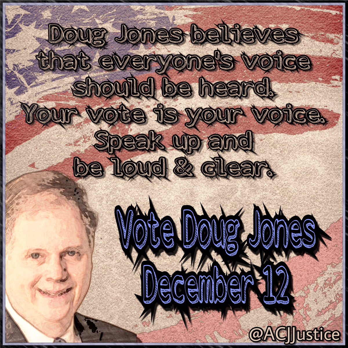 ACJJustice's tweet photo. @CaptainsLog2017 @GDouglasJones @1IronMan2017 @COPicard2017 @txmockingjay @stormresist2017 @2HawkEye2018 @LunaLuvgood2017 @DHStokyo @B52Malmet @JynErso_2017 @WarMachine2018 #ChooseDoug #DougForSenate #NoMoore https://t.co/uzKeEAXvcT