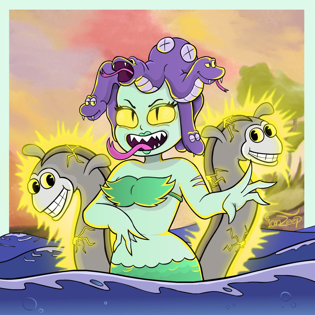 ► Cala Maria 🎨 By IanZeep 
[ianzeep.deviantart.com] 
Character from the game: Cuphead 'Don't deal with the devil'

#mermaid #cala_maria #calamaria #calamariacuphead #cuphead #cupheaddontdealwiththedevil #cartoon #game
