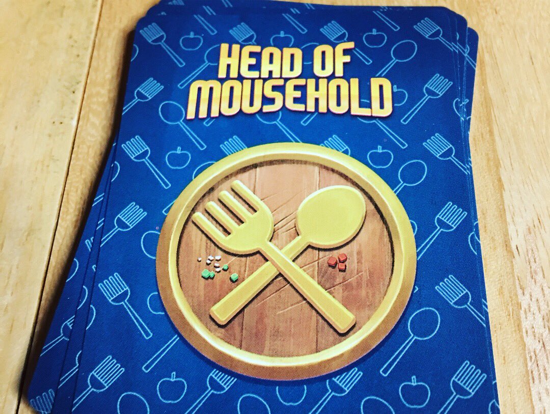 wots_qc's tweet image. Something new has hit the table! Welcome to #HeadOfMousehold by @FoxMind #2017BoardgameChallenge