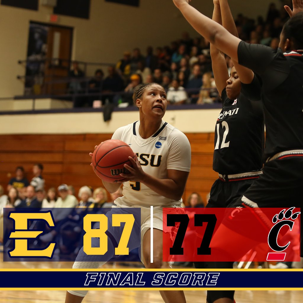 BUCS WIN!! TAKE A LOOK AT THE FINAL SCORE!! ETSU will return to action this Sunday at Tennessee