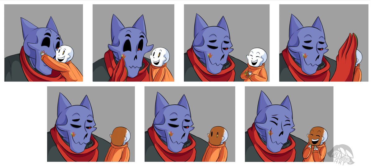 SpaceJacketArt's tweet photo. Paint on YOU! #paraversetale #underdarkness #serifpapyrus #papyrus #undertale #undertaleau #comic #Thanksgiving https://t.co/CQhMCVnE7Y