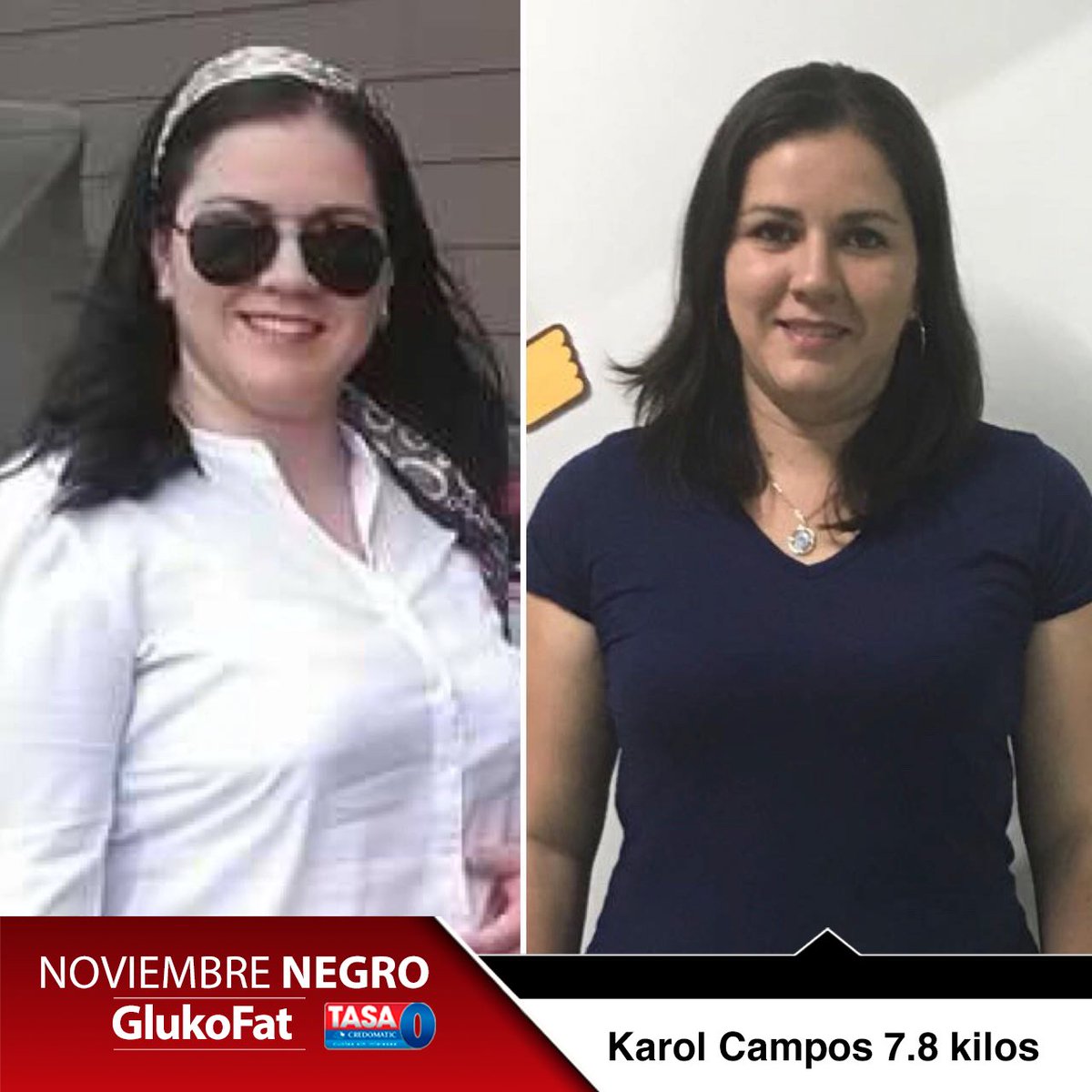 Súper cambio 🙌🏼💪🏼... casi 8 kilos hacen la diferencia en salud y en verse mucho mejor... con Nutrisalud y GluKoFat #nutrisalud #GluKoFat