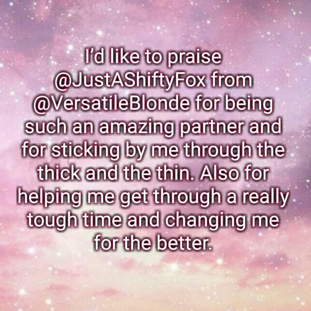 #RPPraise for <a href="/JustAShiftyFox/">𝐍𝐢𝐜𝐤 𝐖𝐢𝐥𝐝𝐞.</a> from <a href="/VersatileBlonde/">Judy Wilde</a> ~

#RPPositivity #SpecialShoutout #OCShoutout #FeelTheLove