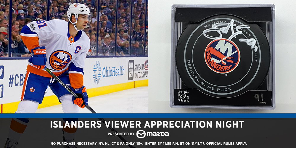 MSGNetworks's tweet photo. A #Tavares signed puck is pretty awesome...so we're giving one away! RT and keep watching to see if you've won! https://t.co/ItTbKOho66