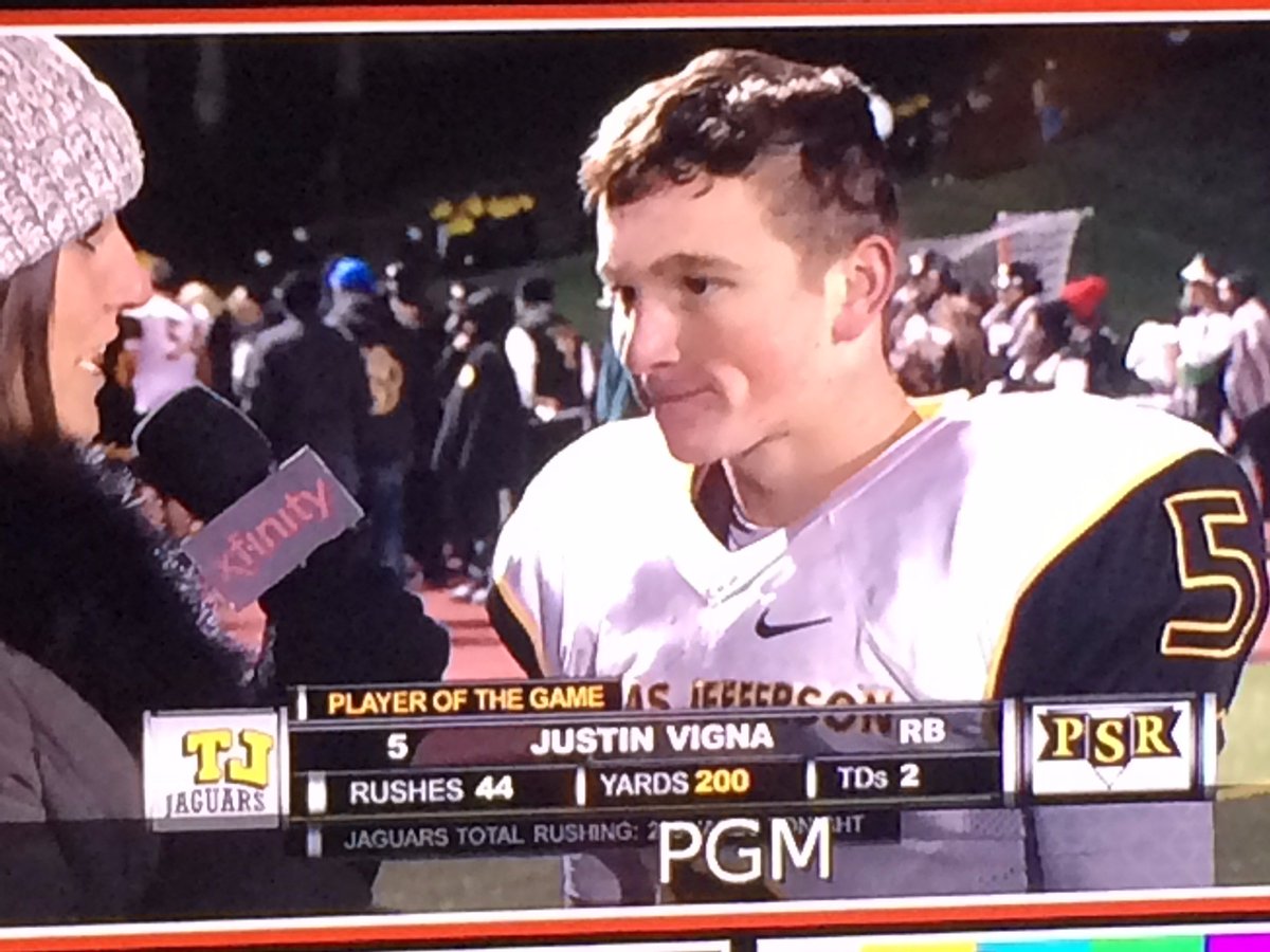 HSFootballPGH's tweet photo. .@PghSportsReport Player of the Game @wjhsd @jtvigna 
44 rushes 200 yards 2 Touchdowns
@thejungle_2018 https://t.co/2QRMAvYd6D