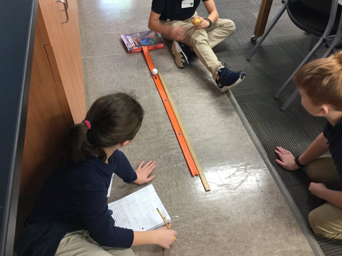 bsbsack's tweet photo. @SchoolABVM 6th Grade force/mass/acceleration lab. That's how we roll. #dogrcathed #ABVMScience https://t.co/j8otsvwm7M