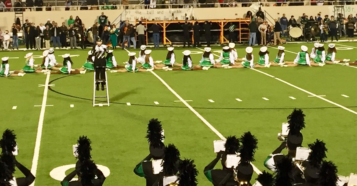 SanMoo972's tweet photo. @BerknerHS looking awesome on the field tonight!! Final performance for the Mighty Band senior18’ Class https://t.co/x9IRVqAMi8
