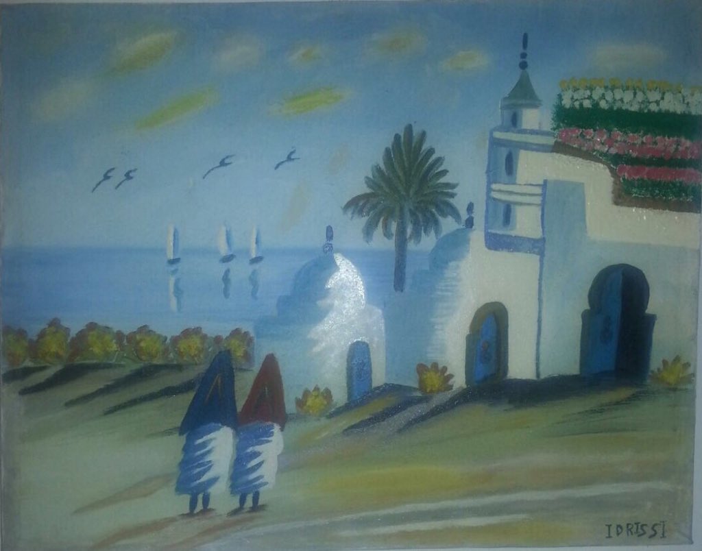 ArtLover99's tweet photo. https://t.co/2wPzkTq1n2

"Two Tunisian Women" depicted by a Moroccan painter 

#art #arte #naive #naïf #primitive #painting 
#المغرب https://t.co/8DOmv96NE0