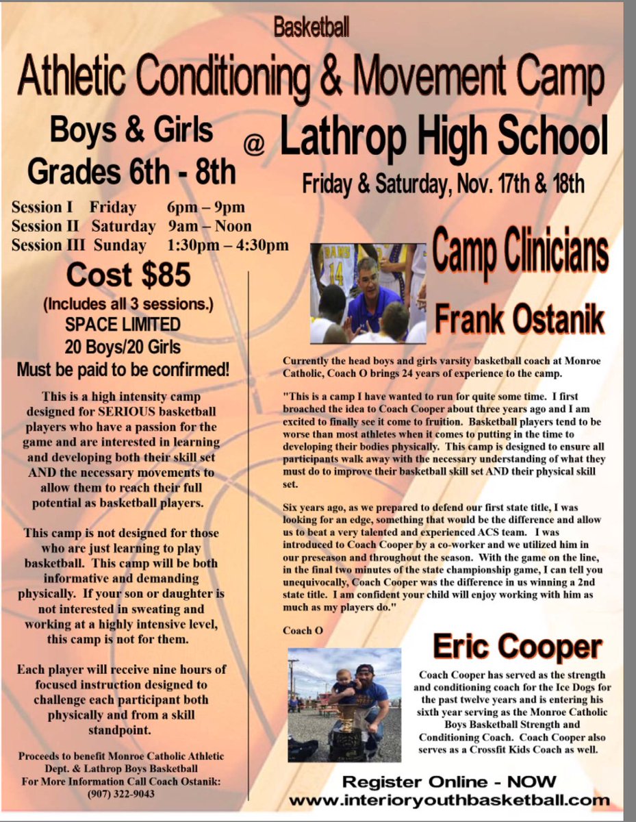 MWilkenAK's tweet photo. A fantastic hoops camp at Lathrop lined out next weekend for advanced players! Grab your spots, space is limited!! @thefullcurl https://t.co/7OG7Z5rOn4