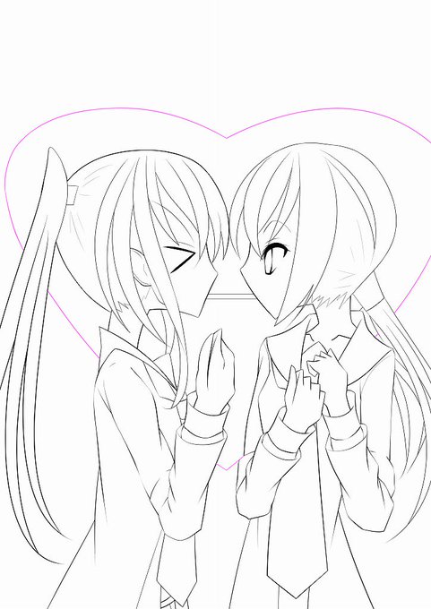 ポッキーの日ということで
もう寝ないとバイト遅刻しちゃう
これぜったい間に合わないから線だけでも…
あとで色塗ります! 