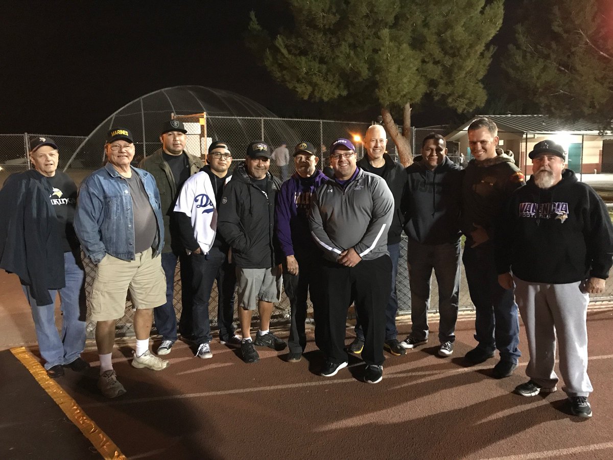 Honoring our veterans at the <a href="/CIFSS/">CIF Southern Section</a> playoff game vs. Great Oak. GO VIKINGS! <a href="/VHSVikingsFball/">Valencia Football</a>