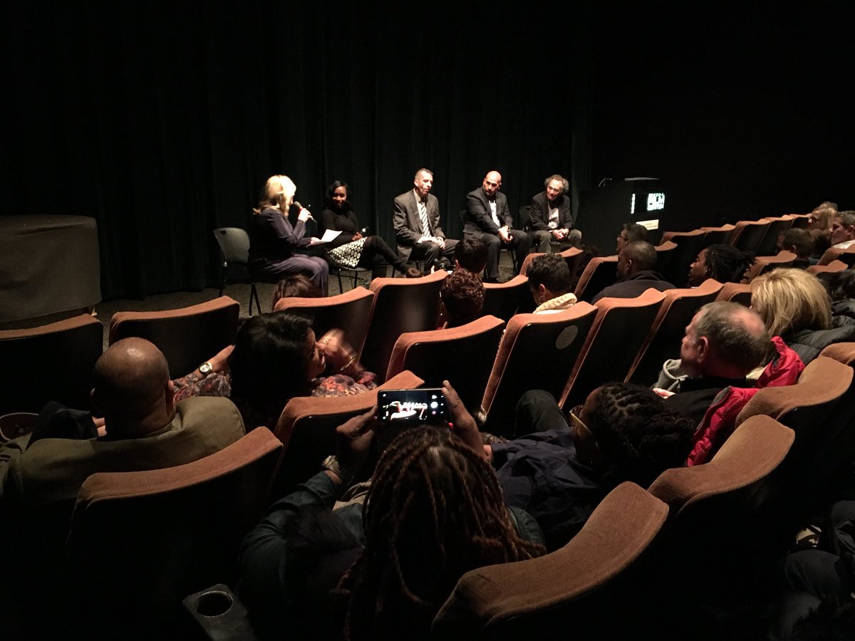 Kartemquin's tweet photo. Your panel for tonight’s SOLD OUT @queens_horses screening @filmcenter:
- An FBI agent
- a US Marshall
- a forensic accountant turned filmmaker
- a CBS news anchor
- and the founder of Kartemquin. #fraudiseverywhere https://t.co/InaSyC6Bgi