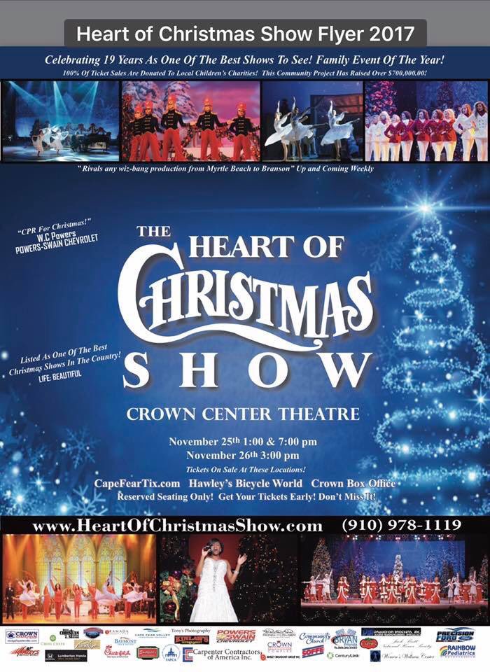 Kick off your holiday season with The Heart of Christmas Show!! 🎄❤️
