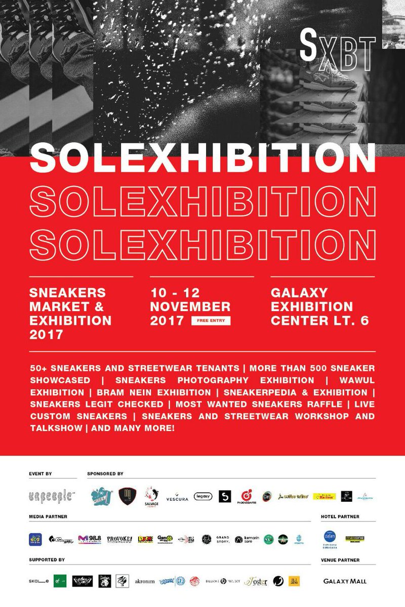 Colorsfm's tweet photo. #Adv #SolExhibition is back w/ more than 500 sneaker exhibition by 6 sneaker community, 50+ sneakers/streetwear seller, DJ perform, F&B etc https://t.co/i3Wm8R3H6O