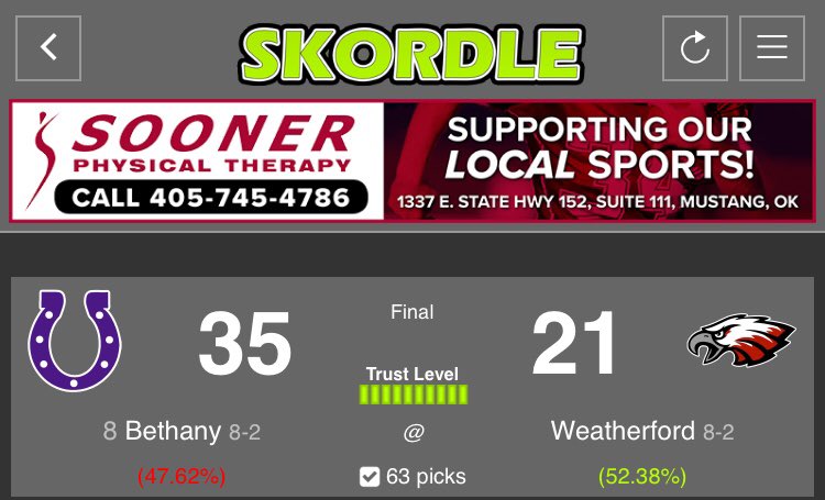 BHS Scores tweet media