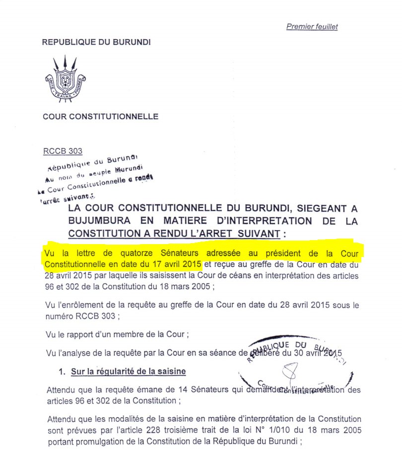 HilaireU's tweet photo. @SDeCliff Quid des juges burundais? Vous souvenez-vous des révélations des médias sur le prés. de la Cour Const. du #Burundi dans l’affaire 3ème mandat et autres dossiers sensibles (Falcon 50, 3 Soeurs Italiennes, etc)? #AkariMuMpene, 👇#Antidater, #DiscussionIntelligente https://t.co/CY0obe2oDb