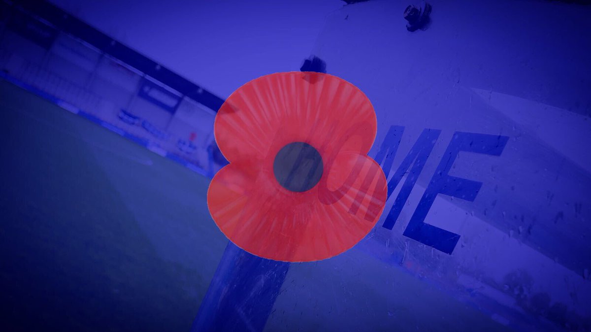 We will be observing a minutes silence before today’s game in honour of Remembrance Day #LestWeForget