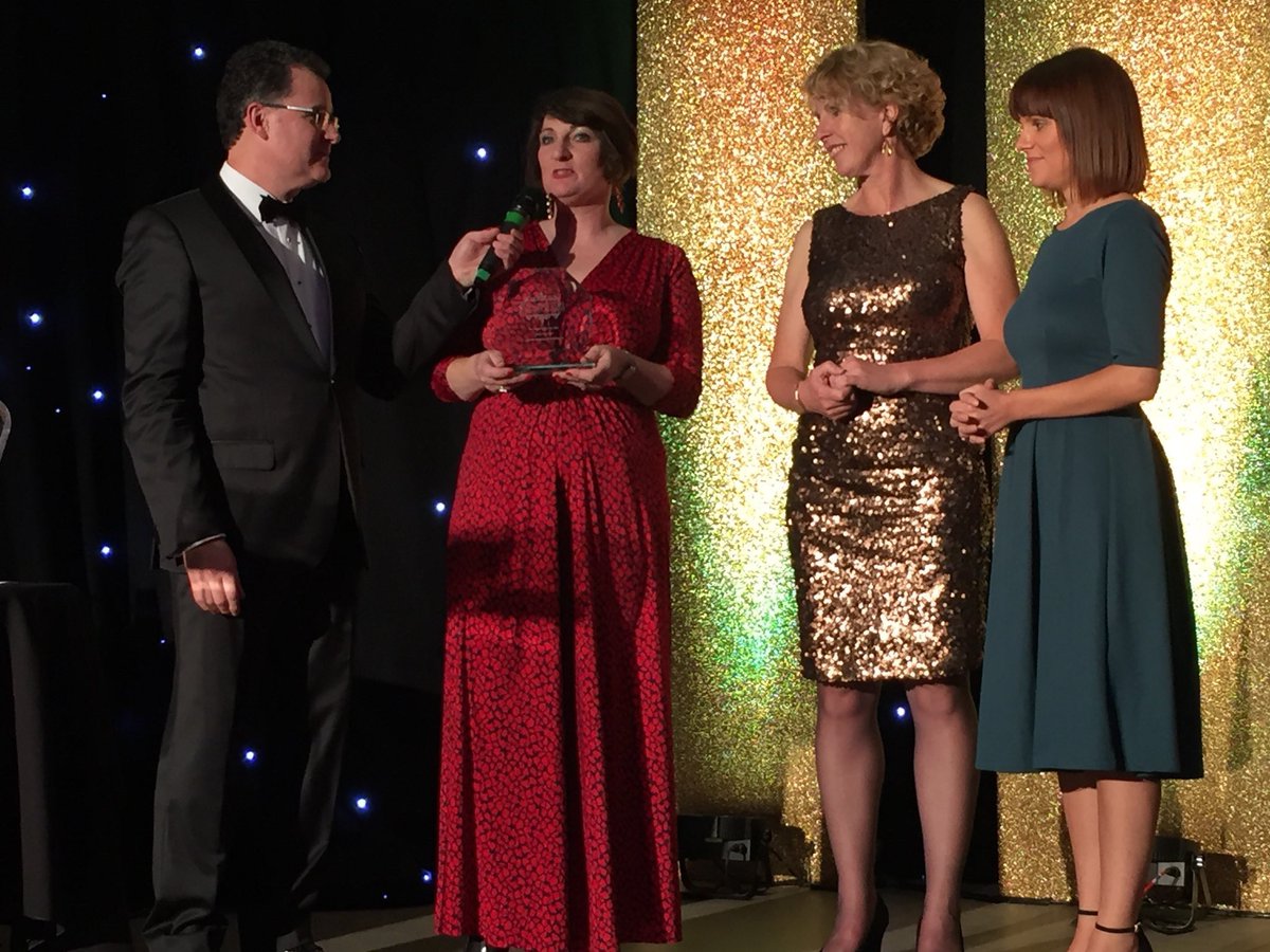 SilkThreadWeb's tweet photo. The #labyrinth team at @LeamBizAwards with @JoGodsmark and @jendixon03 @SharpeByName #winners https://t.co/5ikNCWTIcy