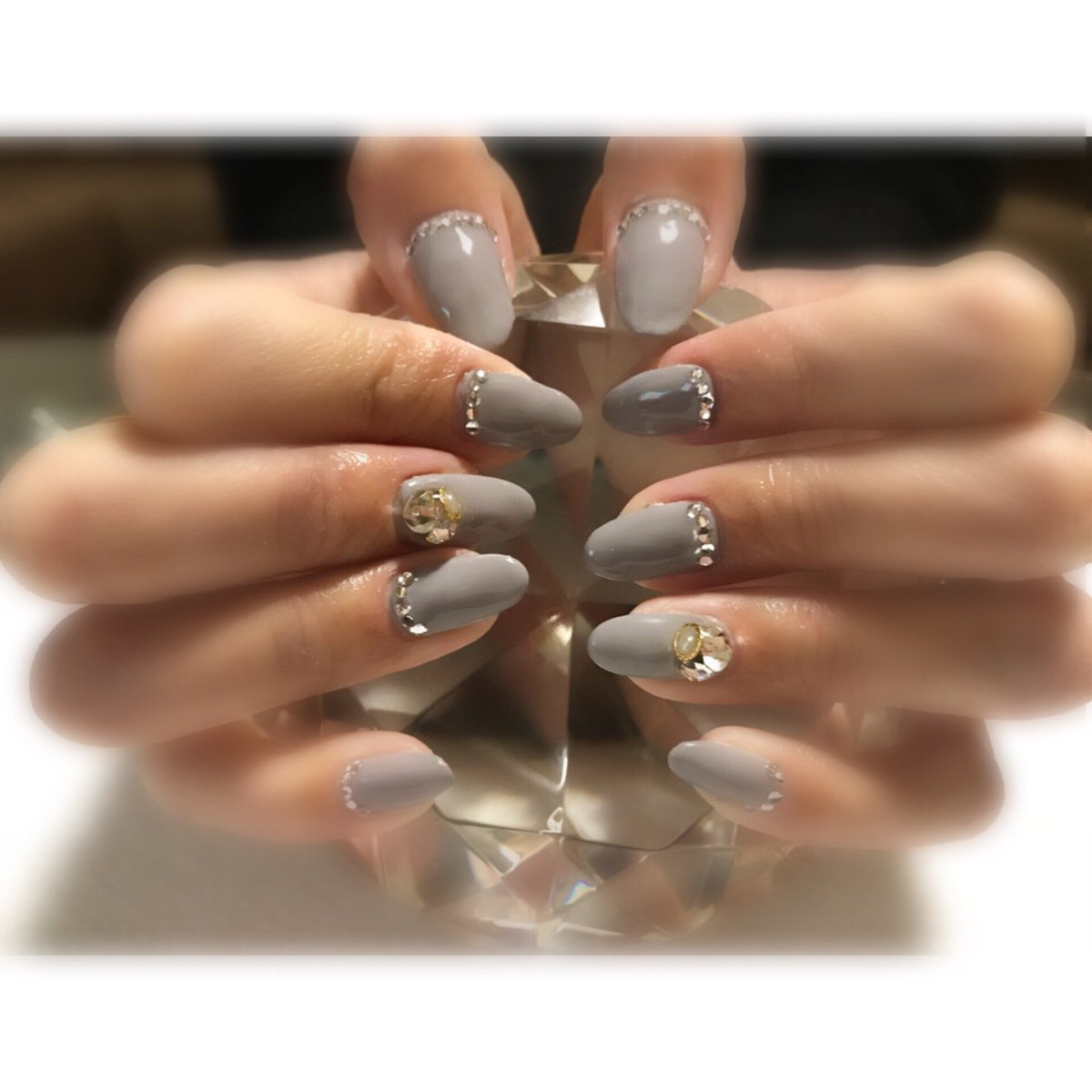 Nail Salon Kanoa ネイル Nail グレージュ クリスタル 綺麗めネイル ゴールド パール 長さ出し ジェル ジェルネイル 舞鶴 東舞鶴 自宅ネイル 出張ネイル ネイリスト Nail Salon Kanoa ネイル Nail グレージュ クリスタル 綺麗めネイル ゴールド パール 長さ出し ジェル ジェルネイル 舞鶴 東舞鶴 自宅ネイル 出張ネイル ネイリスト