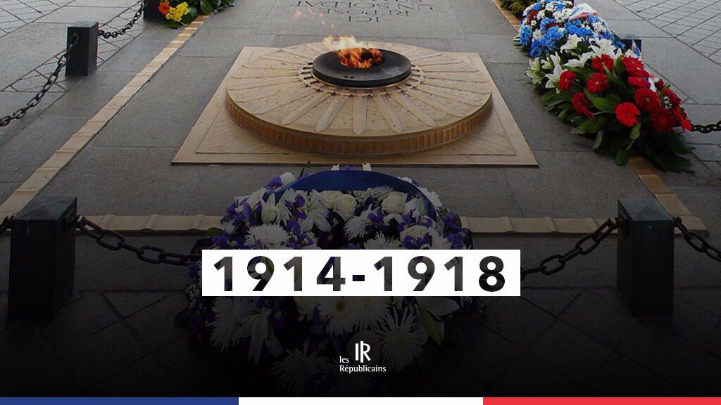 lesRepublicains's tweet photo. 99 ans après l'#armistice du #11novembre 1918, perpétuons ce devoir de mémoire en hommage à tous les "Poilus" morts pour la France 🇫🇷 #DevoirDeMémoire #BleuetDeFrance https://t.co/ikK45hokFl