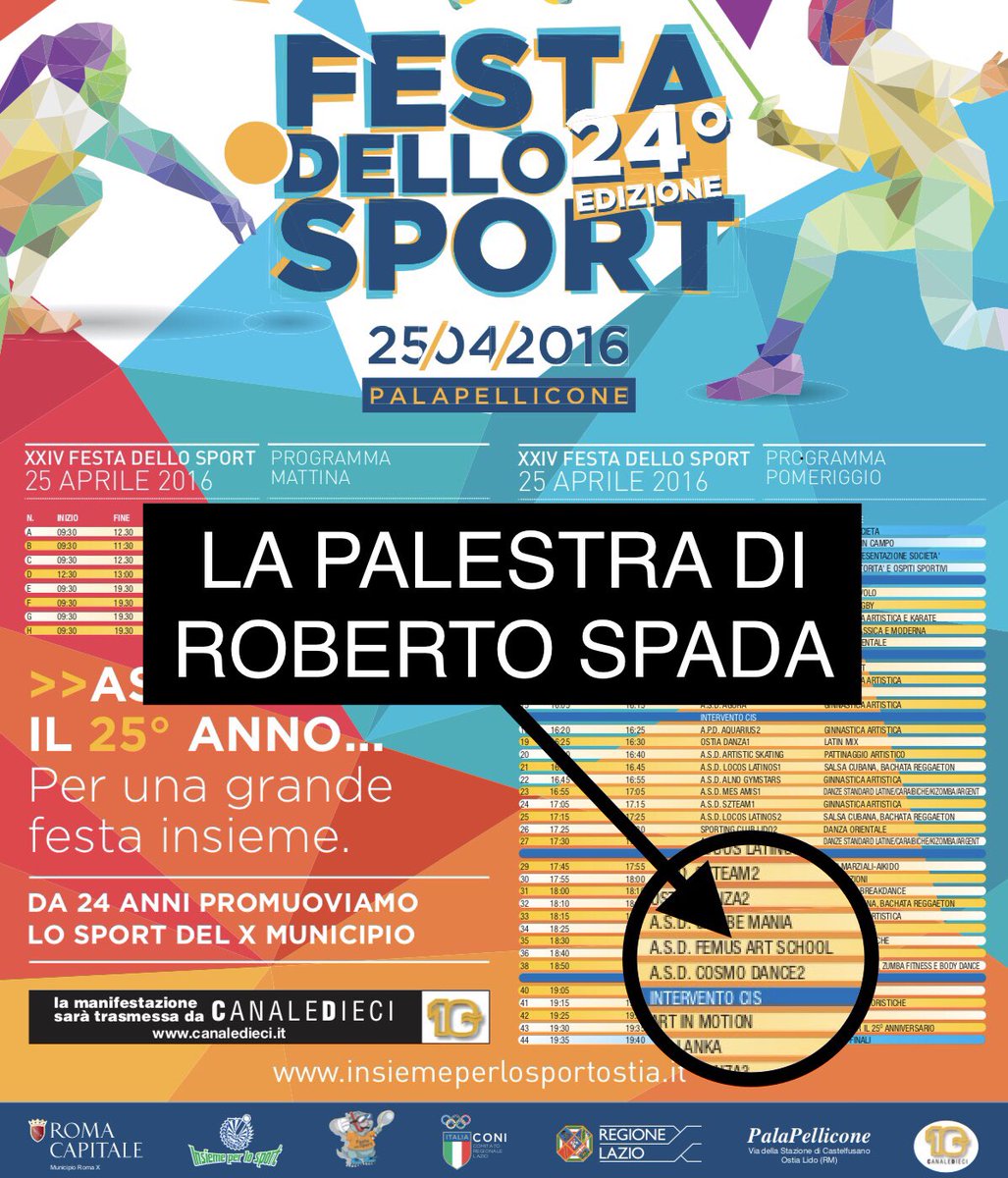 distefanoTW's tweet photo. La palestra di Roberto Spada va bene per fare il 25 aprile ad Ostia patrocinato da Marino e Zingaretti, e non va bene per la festa dei bambini di CasaPound? @FedeAngeli @stefanoesposito come funziona? https://t.co/WBq1d4B5kr