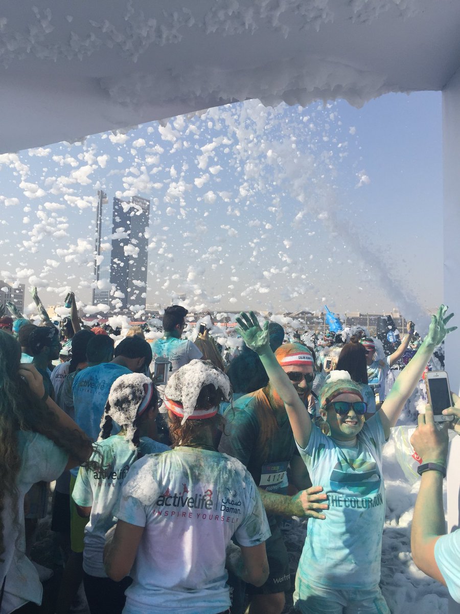 ActivelifeDaman's tweet image. Say hello to our all new dreamy FOAM zone, it wouldn’t be a #rainbow without some fluffy clouds! #ActiveLifebyDaman #ColorRunUAE