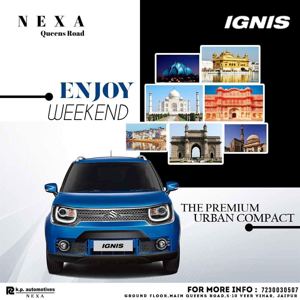 kp_nexa's tweet photo. "Enjoy Weekend" The Premium Urban Compact #Bornoriginal #noneofakind #different #exciting #getsettogroove #customizeyourignis #Ignis https://t.co/uLuxcNXOky