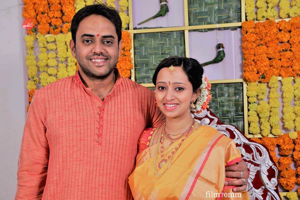 film70mm's tweet photo. Congratulations to #MalavikaSinger   &amp; Krishna Chaitanya ❤️
#Malavika https://t.co/6bsZQVQqPF