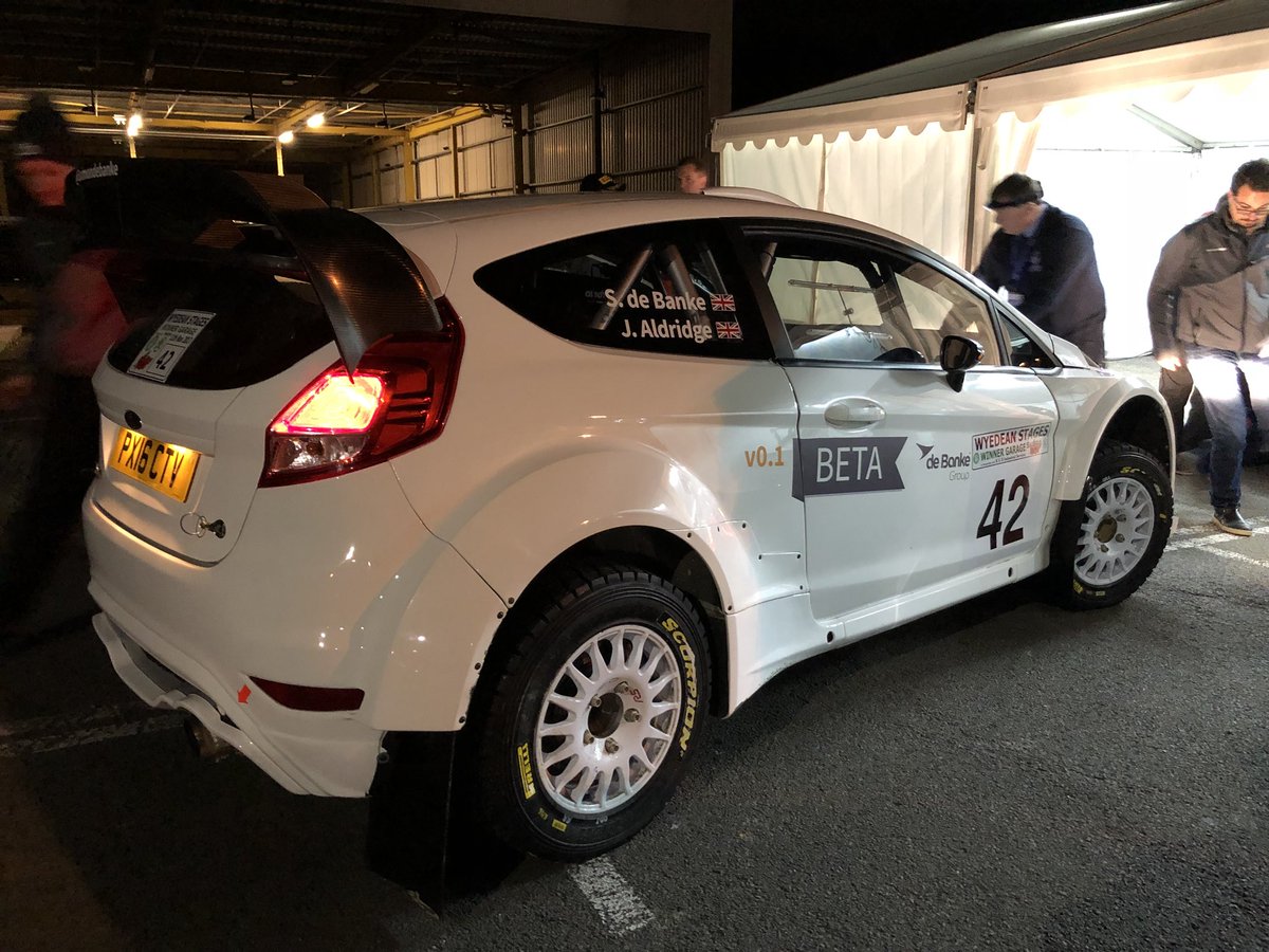 simondebanke's tweet image. Our Fiesta R5 at scruitineering for the Wyedean Stages #rally - my first event in 15 years. What could possibly go wrong? Breakfast, then off to do some skids!