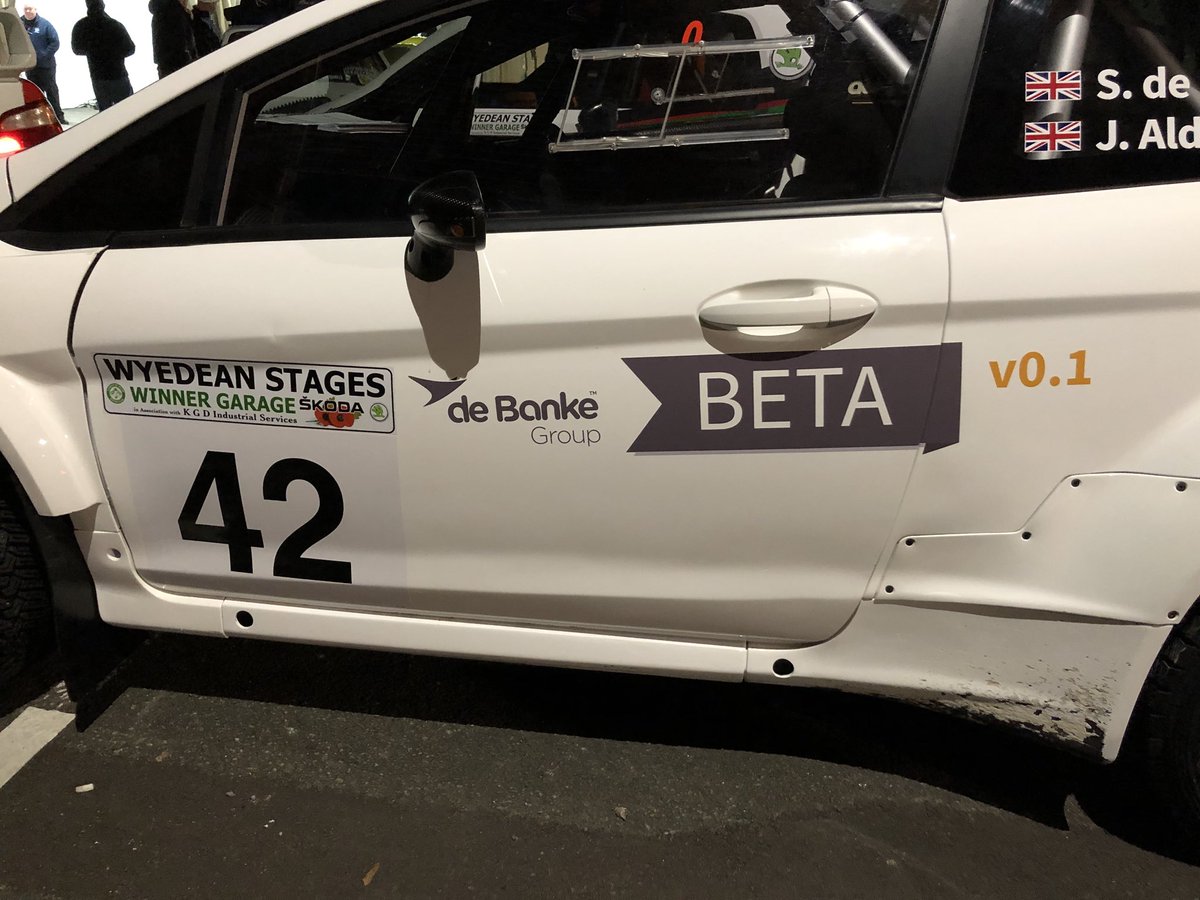 simondebanke's tweet image. Our Fiesta R5 at scruitineering for the Wyedean Stages #rally - my first event in 15 years. What could possibly go wrong? Breakfast, then off to do some skids!