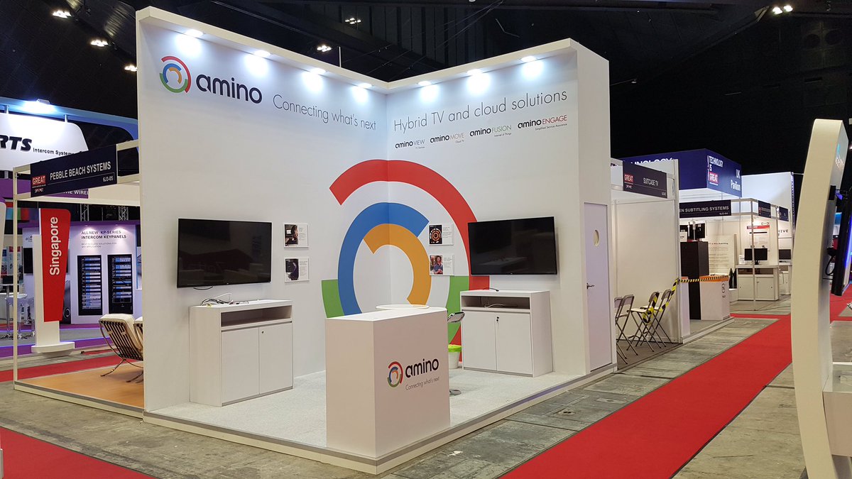 StudioArtGroup's tweet photo. AMINO @ BCA May 23-25, 2017.
Designed and built for Tradefair Support.
#StudioArtGroup #SAG #Works #Exhibition #DesignandBuild #AMINO #TradefairSupport #BroadcastAsia #2017 #Singapore https://t.co/srGxco3L3H